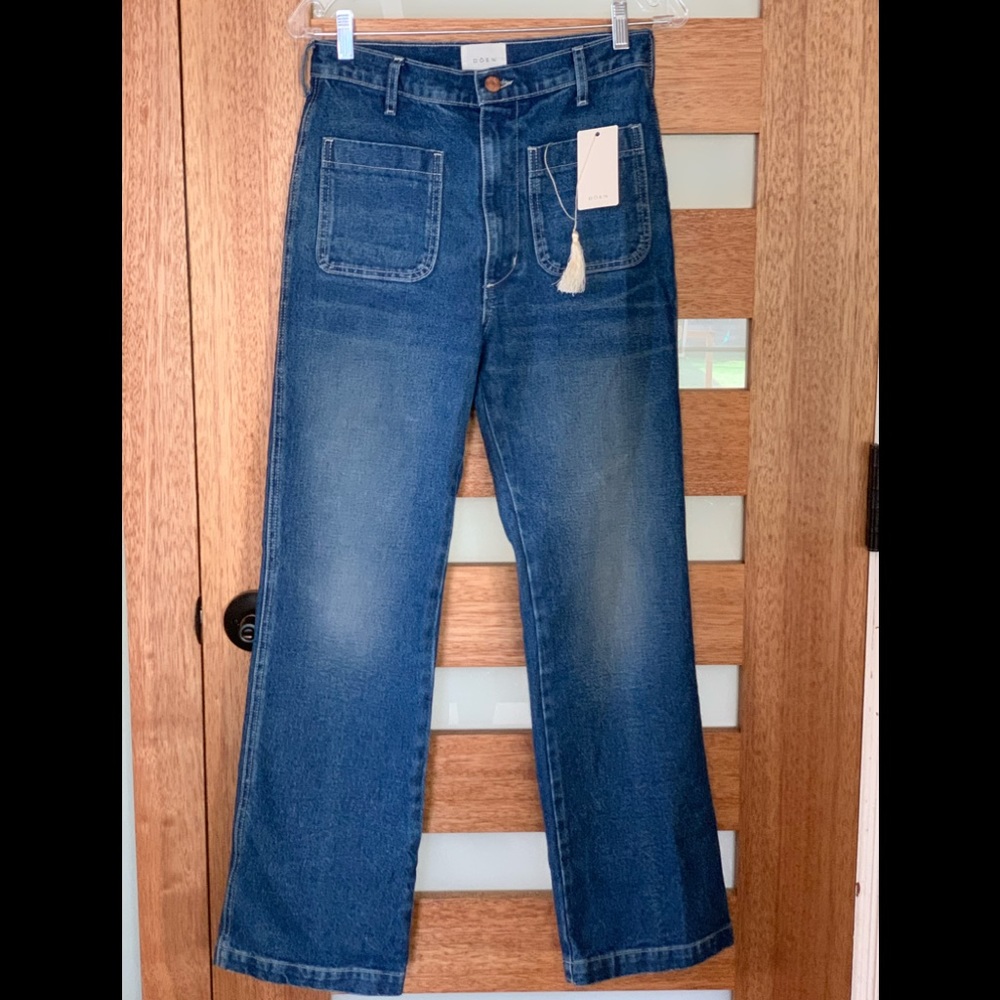 DÔEN Maritime Jeans in medium dark wash!